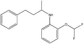 2-(difluoromethoxy)-N-(4-phenylbutan-2-yl)aniline Struktur