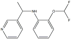 2-(difluoromethoxy)-N-[1-(pyridin-3-yl)ethyl]aniline Struktur