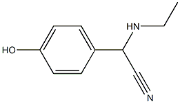 2-(ethylamino)-2-(4-hydroxyphenyl)acetonitrile Struktur