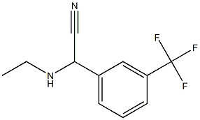 2-(ethylamino)-2-[3-(trifluoromethyl)phenyl]acetonitrile Struktur