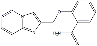 2-(imidazo[1,2-a]pyridin-2-ylmethoxy)benzenecarbothioamide Struktur