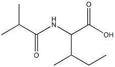 2-(isobutyrylamino)-3-methylpentanoic acid Struktur