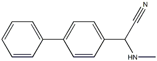 2-(methylamino)-2-(4-phenylphenyl)acetonitrile Struktur