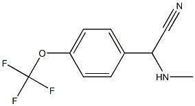 2-(methylamino)-2-[4-(trifluoromethoxy)phenyl]acetonitrile Struktur