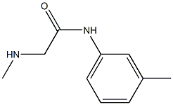 2-(methylamino)-N-(3-methylphenyl)acetamide Struktur