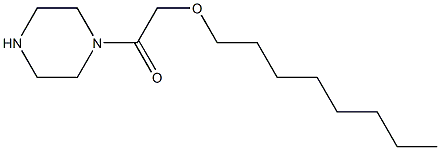 2-(octyloxy)-1-(piperazin-1-yl)ethan-1-one Struktur