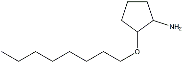 2-(octyloxy)cyclopentan-1-amine Struktur