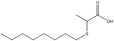 2-(octylsulfanyl)propanoic acid Struktur