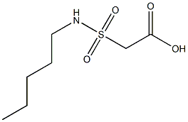 2-(pentylsulfamoyl)acetic acid Struktur