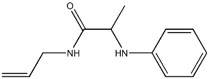 2-(phenylamino)-N-(prop-2-en-1-yl)propanamide Struktur