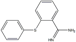 2-(phenylsulfanyl)benzene-1-carboximidamide Struktur