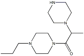 2-(piperazin-1-yl)-1-(4-propylpiperazin-1-yl)propan-1-one Struktur