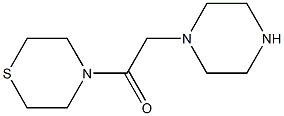 2-(piperazin-1-yl)-1-(thiomorpholin-4-yl)ethan-1-one Struktur