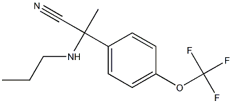 2-(propylamino)-2-[4-(trifluoromethoxy)phenyl]propanenitrile Struktur