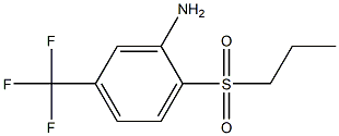 2-(propylsulfonyl)-5-(trifluoromethyl)aniline Struktur