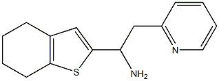 2-(pyridin-2-yl)-1-(4,5,6,7-tetrahydro-1-benzothiophen-2-yl)ethan-1-amine Struktur