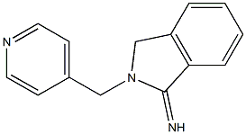 2-(pyridin-4-ylmethyl)-2,3-dihydro-1H-isoindol-1-imine Struktur