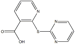 2-(pyrimidin-2-ylthio)nicotinic acid Struktur