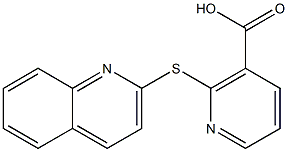 2-(quinolin-2-ylthio)nicotinic acid Struktur