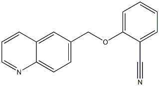 2-(quinolin-6-ylmethoxy)benzonitrile Struktur