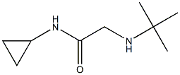 2-(tert-butylamino)-N-cyclopropylacetamide Struktur