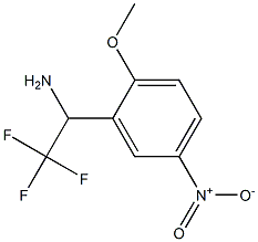 2,2,2-trifluoro-1-(2-methoxy-5-nitrophenyl)ethan-1-amine Struktur