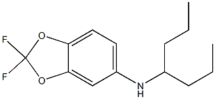 2,2-difluoro-N-(heptan-4-yl)-2H-1,3-benzodioxol-5-amine Struktur