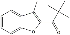 2,2-dimethyl-1-(3-methyl-1-benzofuran-2-yl)propan-1-one Struktur