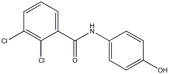 2,3-dichloro-N-(4-hydroxyphenyl)benzamide Struktur