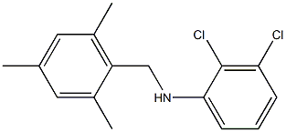 2,3-dichloro-N-[(2,4,6-trimethylphenyl)methyl]aniline Struktur