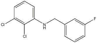 2,3-dichloro-N-[(3-fluorophenyl)methyl]aniline Struktur