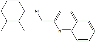 2,3-dimethyl-N-(quinolin-2-ylmethyl)cyclohexan-1-amine Struktur