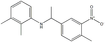 2,3-dimethyl-N-[1-(4-methyl-3-nitrophenyl)ethyl]aniline Struktur