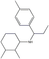 2,3-dimethyl-N-[1-(4-methylphenyl)propyl]cyclohexan-1-amine Struktur