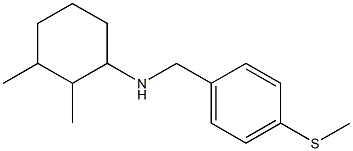 2,3-dimethyl-N-{[4-(methylsulfanyl)phenyl]methyl}cyclohexan-1-amine Struktur