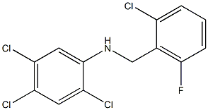 2,4,5-trichloro-N-[(2-chloro-6-fluorophenyl)methyl]aniline Struktur