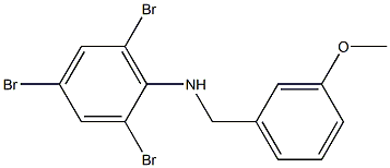 2,4,6-tribromo-N-[(3-methoxyphenyl)methyl]aniline Struktur