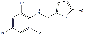 2,4,6-tribromo-N-[(5-chlorothiophen-2-yl)methyl]aniline Struktur