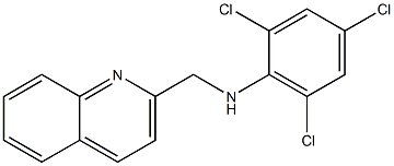 2,4,6-trichloro-N-(quinolin-2-ylmethyl)aniline Struktur