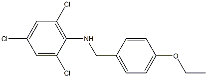 2,4,6-trichloro-N-[(4-ethoxyphenyl)methyl]aniline Struktur