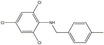 2,4,6-trichloro-N-[(4-methylphenyl)methyl]aniline Struktur