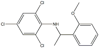 2,4,6-trichloro-N-[1-(2-methoxyphenyl)ethyl]aniline Struktur