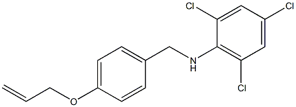 2,4,6-trichloro-N-{[4-(prop-2-en-1-yloxy)phenyl]methyl}aniline Struktur