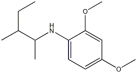 2,4-dimethoxy-N-(3-methylpentan-2-yl)aniline Struktur