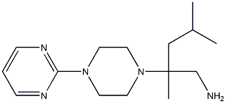 2,4-dimethyl-2-(4-pyrimidin-2-ylpiperazin-1-yl)pentan-1-amine Struktur