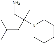 2,4-dimethyl-2-piperidin-1-ylpentan-1-amine Struktur