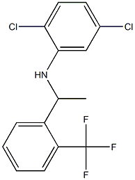 2,5-dichloro-N-{1-[2-(trifluoromethyl)phenyl]ethyl}aniline Struktur