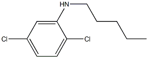 2,5-dichloro-N-pentylaniline Struktur