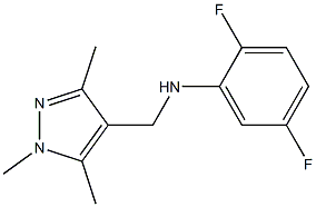 2,5-difluoro-N-[(1,3,5-trimethyl-1H-pyrazol-4-yl)methyl]aniline Struktur