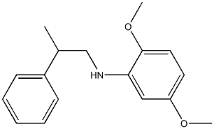 2,5-dimethoxy-N-(2-phenylpropyl)aniline Struktur